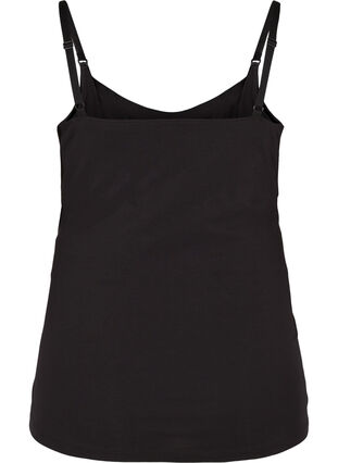 Zizzi Maternity top with breastfeeding function, Black, Packshot image number 1