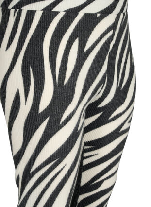 Zizzi Legginsy z motywem zebry, White Zebra, Packshot image number 2