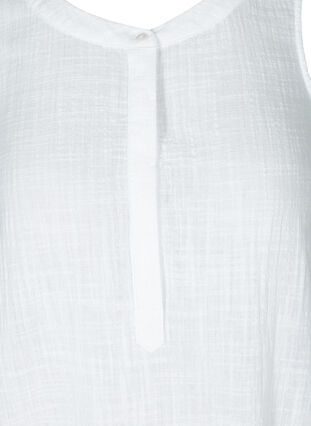 Zizzi Sleeveless cotton dress, White, Packshot image number 2