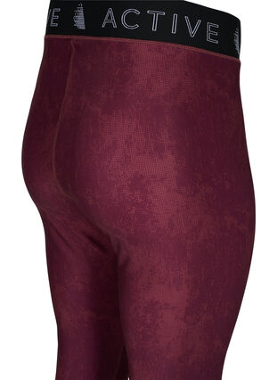 Zizzi Legginsy treningowe z nadrukiem o dlugosci 7/8, Dot AOP, Packshot image number 3