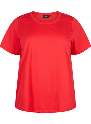 Zizzi Flash - koszulka z okraglym dekoltem, High Risk Red, Packshot image number 0