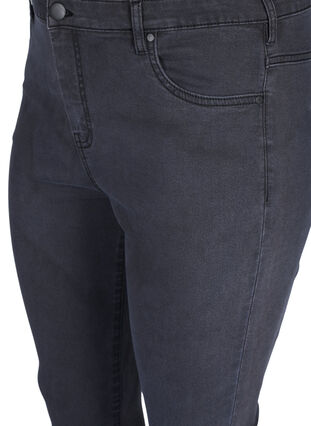 Zizzi Bardzo waskie jeansy Amy z wysokim stanem, Grey Denim, Packshot image number 2