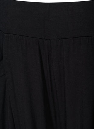 Zizzi Loose viscose trousers with pockets, Black, Packshot image number 3