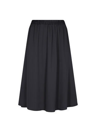 Zizzi 	 Loose-fitting midi skirt, Black, Packshot image number 0