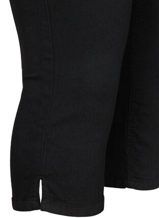 Zizzi Cotton blend capris, Black, Packshot image number 3