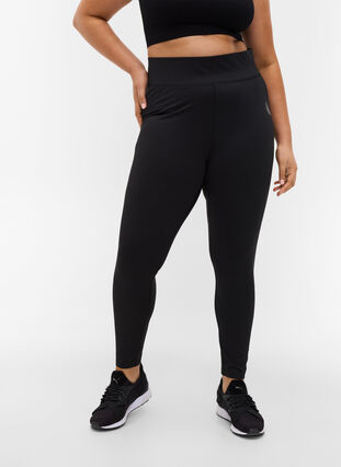 Zizzi Training leggings, Black, Model image number 3