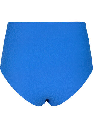 Zizzi Figi bikini z wysokim stanem i cetkowana struktura, Palace Blue, Packshot image number 1