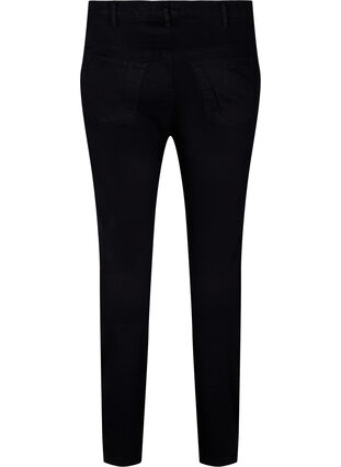 Zizzi 	 Super slim Amy jeans with stud detail, Black, Packshot image number 1