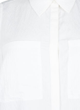 Koszula z wiskozy z haftem angielskim, Bright White, Packshot image number 2