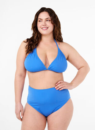 Zizzi Doly bikini z wysokim stanem, Nebulas Blue, Model image number 0