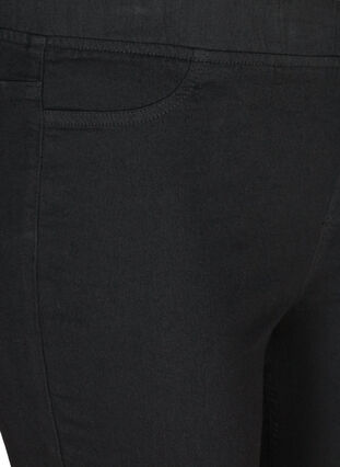 Zizzi Cotton blend capris, Black, Packshot image number 2