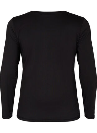 Zizzi 	 Top ciazowy Basic z dlugim rekawem, Black, Packshot image number 1