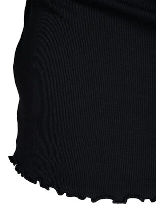 Prazkowany top z guzikami, Black, Packshot image number 3