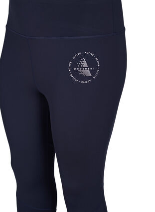 Zizzi Gladkie legginsy treningowe, Night Sky, Packshot image number 2