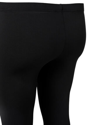 Zizzi 2-pack leggings with 3/4 length, Black, Packshot image number 3