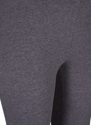 Zizzi Szare melanzowe legginsy, Dark Grey Melange, Packshot image number 2