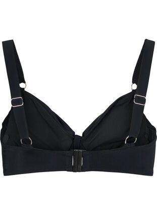 Zizzi Biustonosz bikini z fiszbinami i drapowaniami, Black, Packshot image number 1