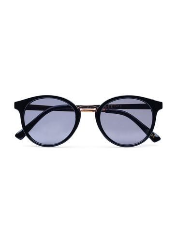 Zizzi Sunglasses with round lenses, Black, Packshot image number 0