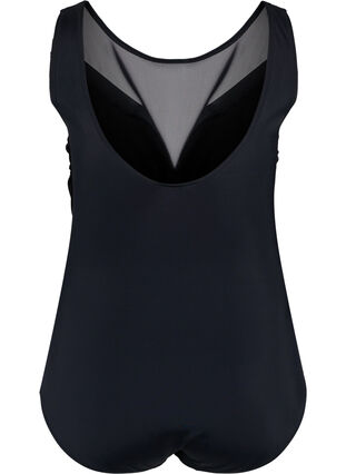 Zizzi Padded bathing suit with mesh, Black, Packshot image number 1