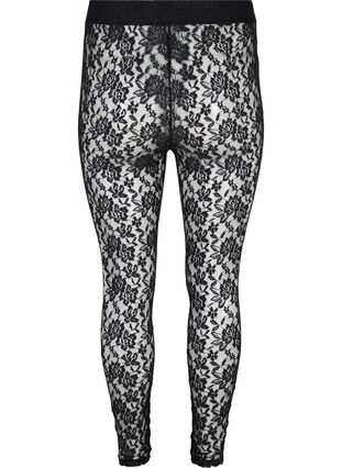 Zizzi Lace leggings, Black, Packshot image number 1