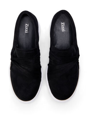 Zizzi Wsuwane, szerokie buty z wezlem, Black, Packshot image number 2