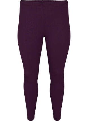 Zizzi Legginsy basic z wiskozy, Potent Purple, Packshot image number 0