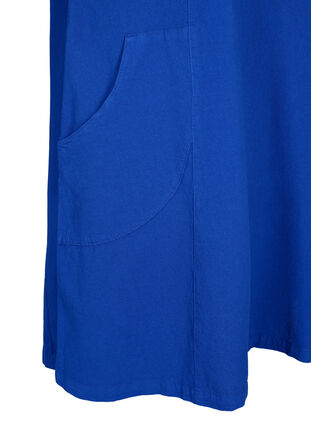 Zizzi Short-sleeved cotton dress, Surf the web, Packshot image number 3