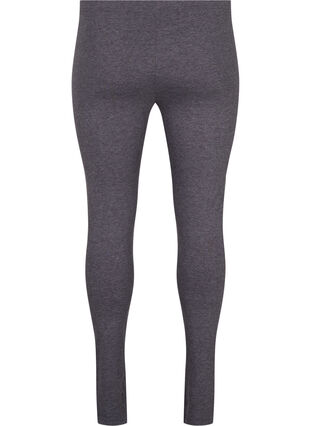 Zizzi Szare melanzowe legginsy, Dark Grey Melange, Packshot image number 1