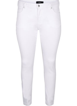 Zizzi Jeansy Viona z regularnym stanem, White, Packshot image number 0