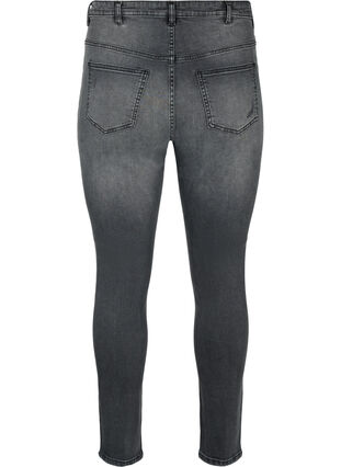 Zizzi Obcisle jeansy z rozdarciami, Grey Denim, Packshot image number 1