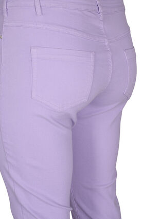 Zizzi Obcisle spodnie Emily capri, Lavender, Packshot image number 3