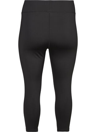 Zizzi Treningowe spodnie capri o obcislym kroju, Black, Packshot image number 1