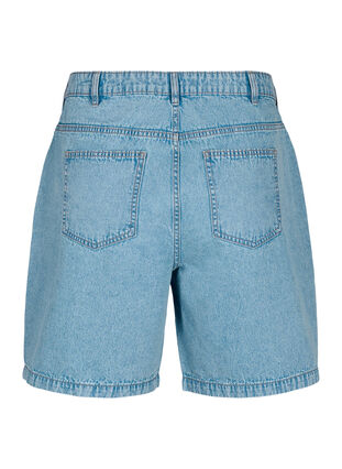 Zizzi Szorty jeansowe z wysokim stanem, Light Blue Denim, Packshot image number 1