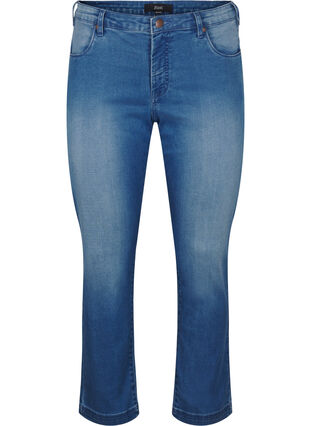 Zizzi Jeansy Emily o dopasowanym kroju z normalnym stanem, Light blue, Packshot image number 0