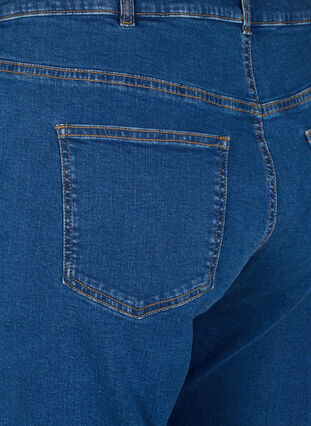 Zizzi Jeansy Vera nad kostke o prostym kroju, Blue Denim, Packshot image number 3