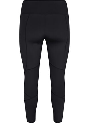 Zizzi Gladkie legginsy treningowe, Black, Packshot image number 1