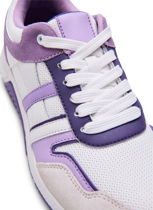 Zizzi Trampki o szerokim kroju, White Purple, Packshot image number 2