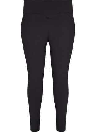 Zizzi CORE, V-SHAPE DEFINE TIGHTS - Krótkie legginsy treningowe, Black, Packshot image number 1