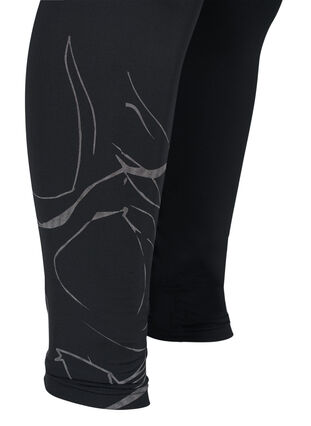 Zizzi Leggings with reflective print, Blackw.Reflex Print, Packshot image number 3