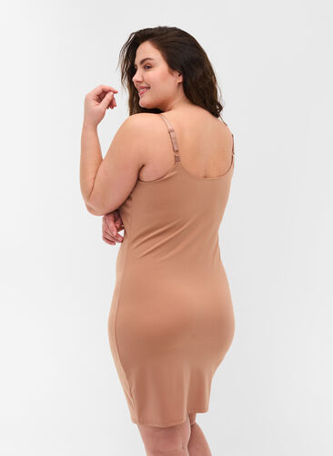 Zizzi Light shapewear dress, Café Au Lait, Model image number 1