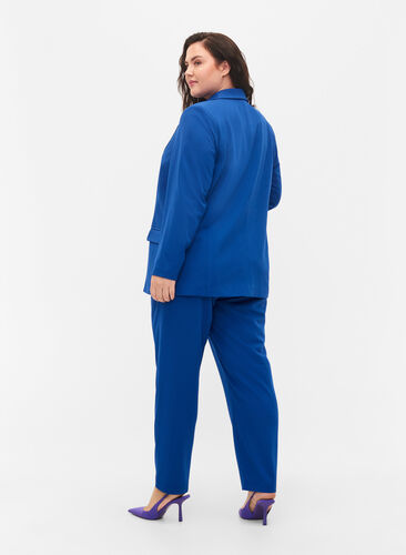 Zizzi Classic trousers with pockets, Surf the web, Model image number 1