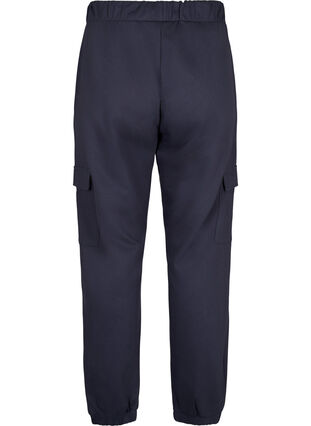 Zizzi Spodnie dresowe z kieszeniami cargo, Ombre Blue, Packshot image number 1