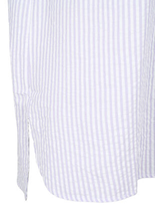 Zizzi Koszula w paski z kieszeniami na piersi, White/LavenderStripe, Packshot image number 2