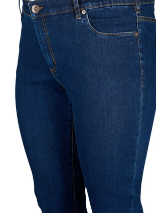 Zizzi Jeansy Emily o dopasowanym kroju z normalna talia, Dark blue, Packshot image number 2