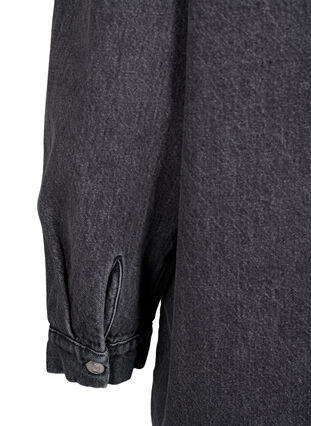 Zizzi Luzna kurtka jeansowa z guzikami, Grey Denim, Packshot image number 4