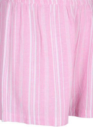 Zizzi Szorty w paski wykonane z mieszanki lnu i wiskozy, Rosebloom Wh.Stripe, Packshot image number 2