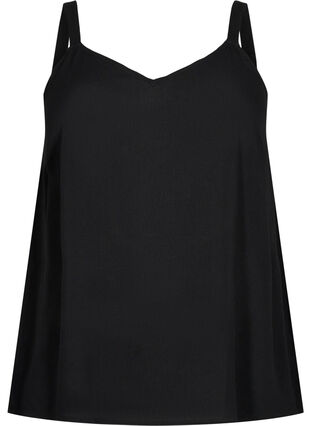 Zizzi Sleeveless top in viscose, Black, Packshot image number 0