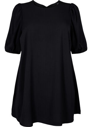 Zizzi Krótka sukienka z ozdobna kokardka z tylu, Black, Packshot image number 0