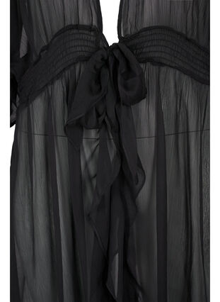 Zizzi Short-sleeved beach kimono, Black, Packshot image number 2