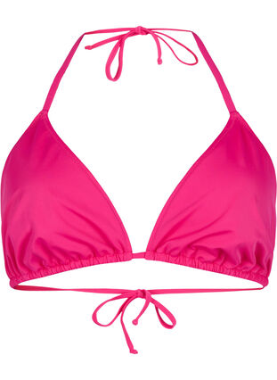 Zizzi Trójkatna góra od bikini w jednolitym kolorze, Vivacious, Packshot image number 0